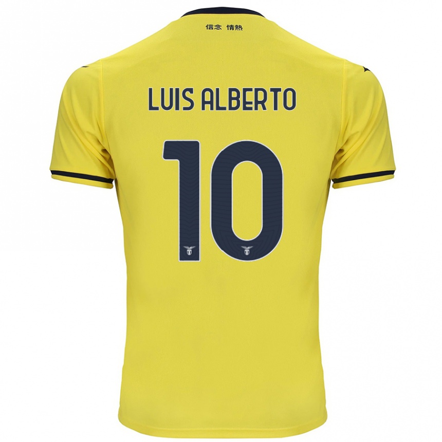 Niño Fútbol Camiseta Luis Alberto #10 Amarillo 2ª Equipación 2024/25