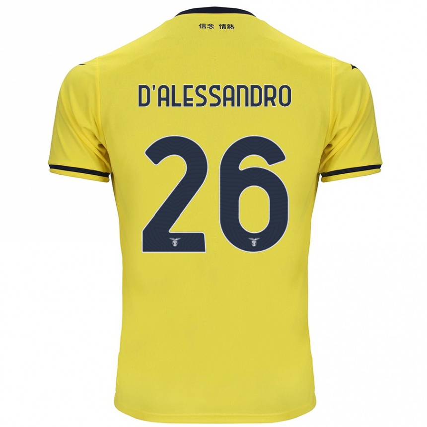 Niño Fútbol Camiseta Mattya D'alessandro #26 Amarillo 2ª Equipación 2024/25