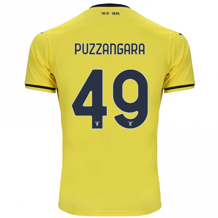 Niño Fútbol Camiseta Angelo Antonio Puzzangara #49 Amarillo 2ª Equipación 2024/25