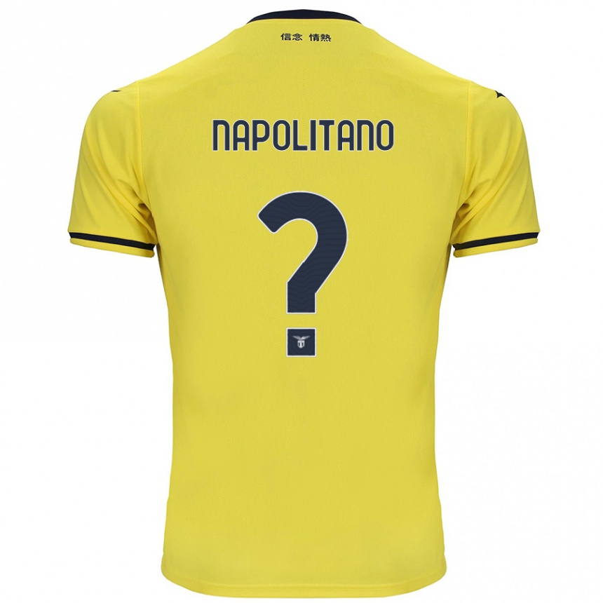 Niño Fútbol Camiseta Federico Napolitano #0 Amarillo 2ª Equipación 2024/25