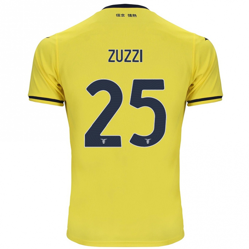 Niño Fútbol Camiseta Giorgia Zuzzi #25 Amarillo 2ª Equipación 2024/25