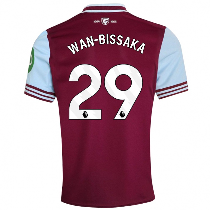 Hombre Fútbol Camiseta Aaron Wan-Bissaka #29 Rojo Oscuro 1ª Equipación 2024/25