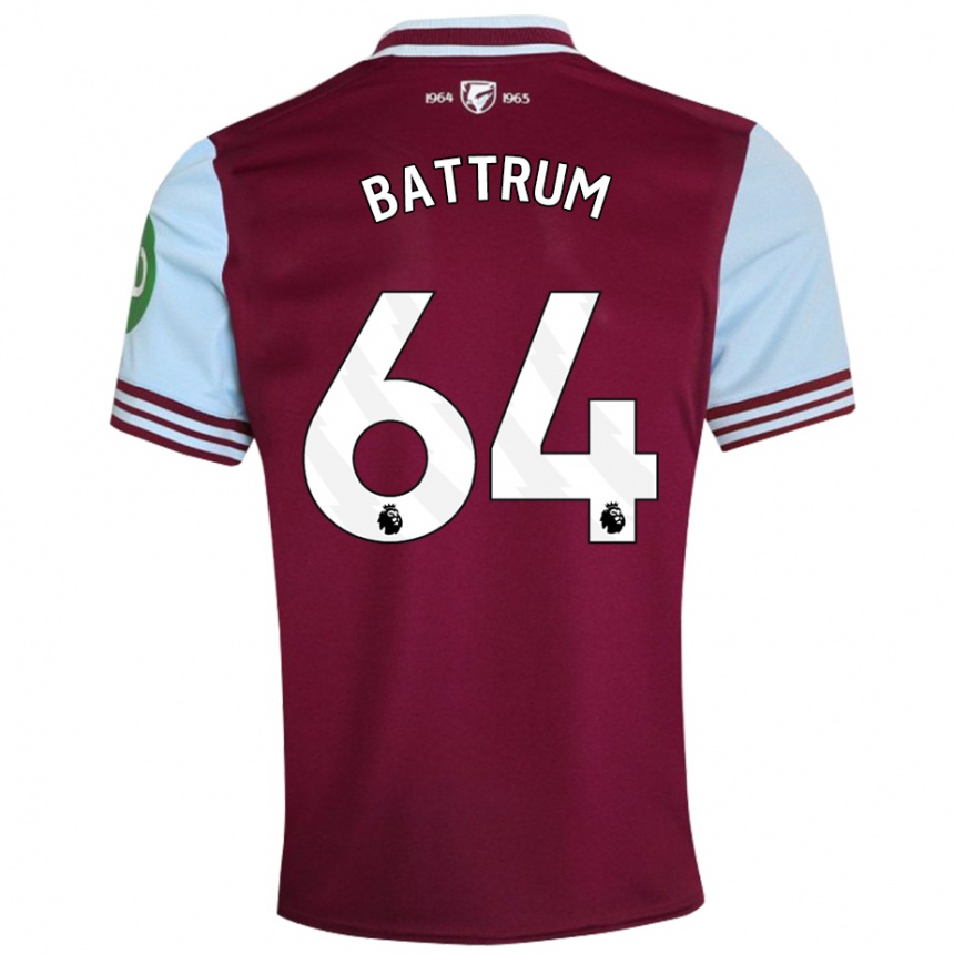 Hombre Fútbol Camiseta Ryan Battrum #64 Rojo Oscuro 1ª Equipación 2024/25