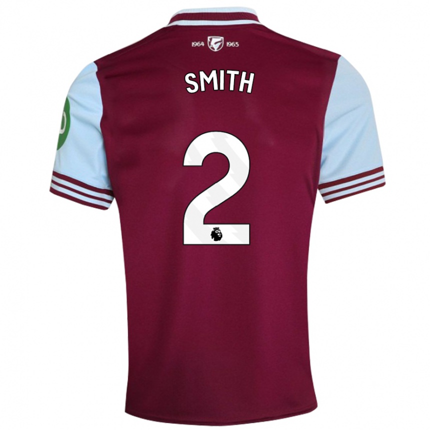 Hombre Fútbol Camiseta Kirsty Smith #2 Rojo Oscuro 1ª Equipación 2024/25