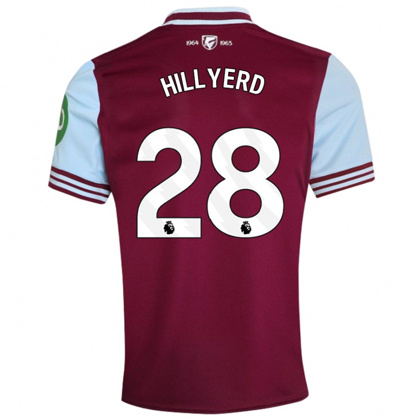 Hombre Fútbol Camiseta Sophie Hillyerd #28 Rojo Oscuro 1ª Equipación 2024/25