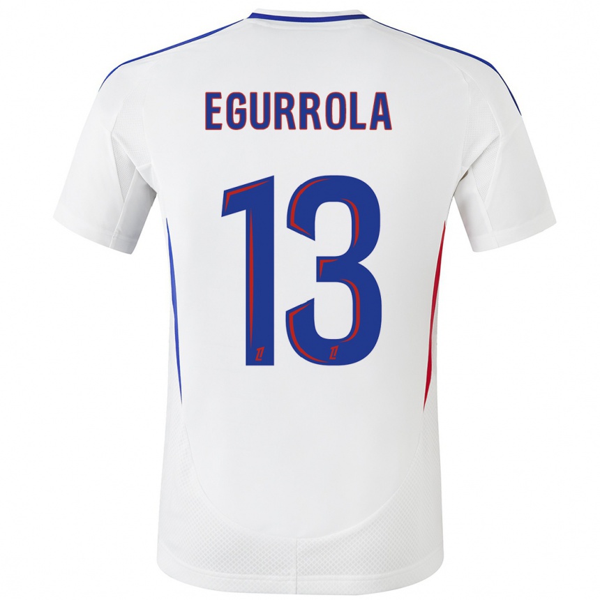 Hombre Fútbol Camiseta Damaris Egurrola #13 Blanco Azul 1ª Equipación 2024/25