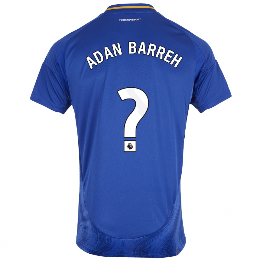 Hombre Fútbol Camiseta Hassan Adan Barreh #0 Azul Blanco 1ª Equipación 2024/25