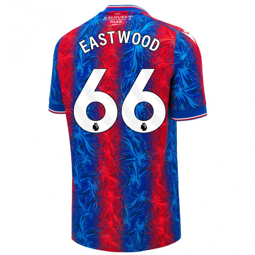 Hombre Fútbol Camiseta Billy Eastwood #66 Rayas Rojas Y Azules 1ª Equipación 2024/25