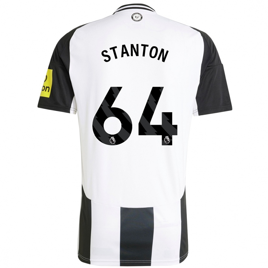 Hombre Fútbol Camiseta Ellis Stanton #64 Blanco Negro 1ª Equipación 2024/25