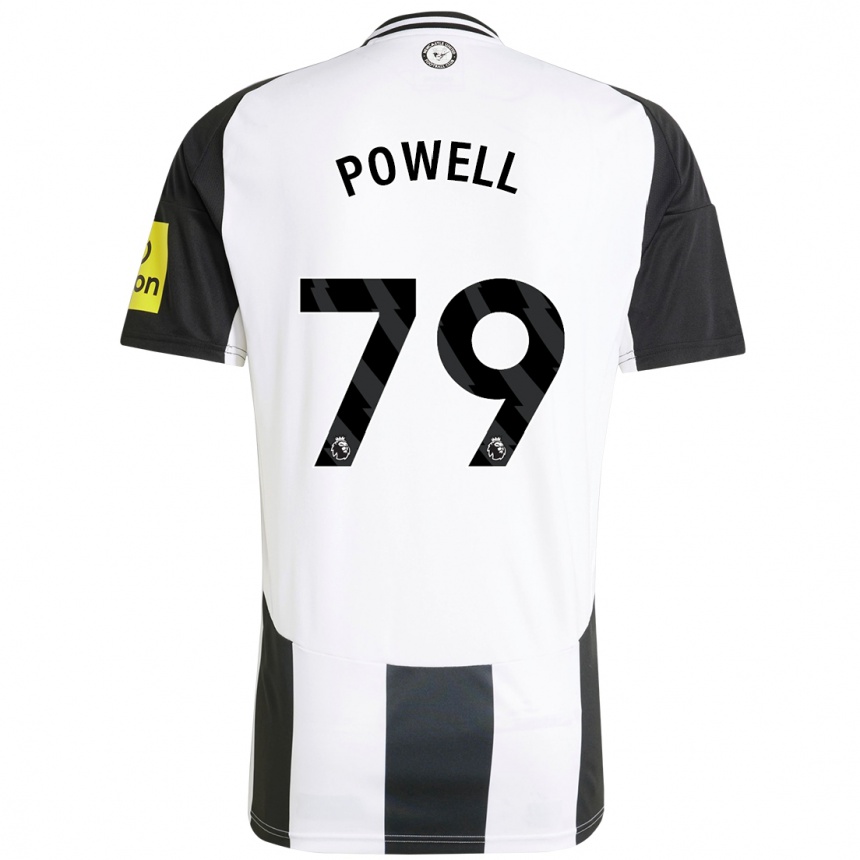 Hombre Fútbol Camiseta Rory Powell #79 Blanco Negro 1ª Equipación 2024/25