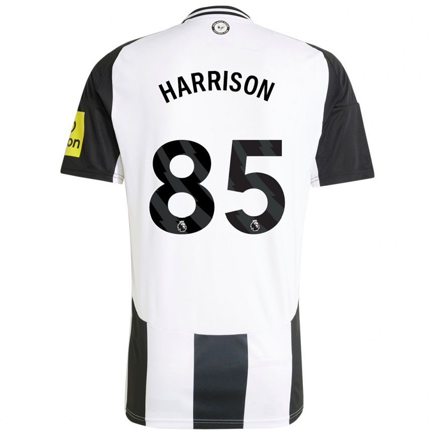 Hombre Fútbol Camiseta Adam Harrison #85 Blanco Negro 1ª Equipación 2024/25