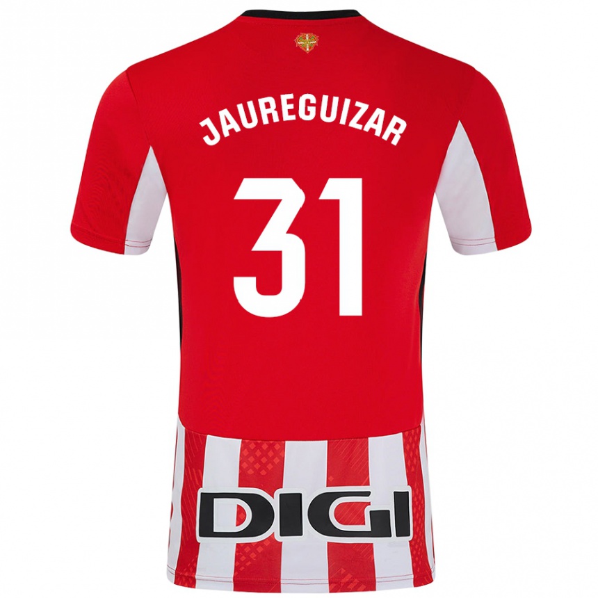 Hombre Fútbol Camiseta Mikel Jauregizar #31 Rojo Blanco 1ª Equipación 2024/25