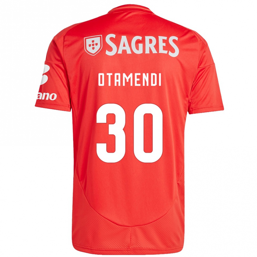 Hombre Fútbol Camiseta Nicolas Otamendi #30 Rojo Blanco 1ª Equipación 2024/25