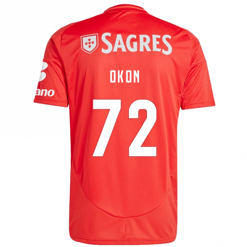 Hombre Fútbol Camiseta Paul Okon #72 Rojo Blanco 1ª Equipación 2024/25