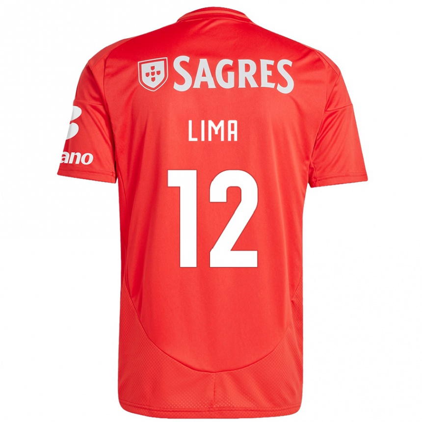 Hombre Fútbol Camiseta Thaís Lima #12 Rojo Blanco 1ª Equipación 2024/25