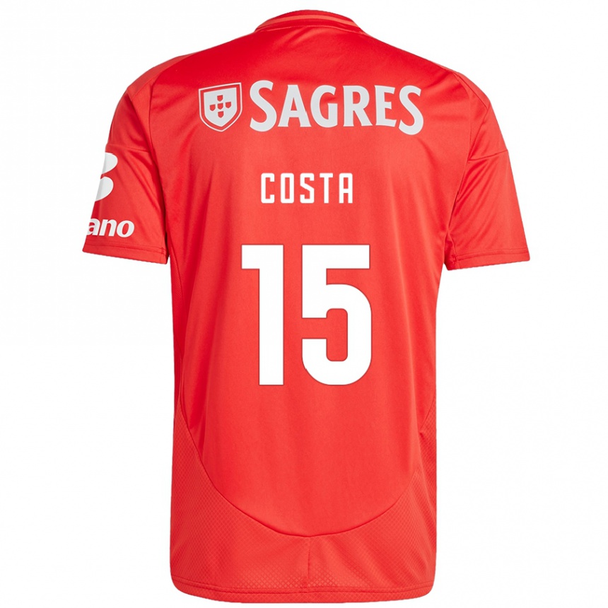 Hombre Fútbol Camiseta Carole Costa #15 Rojo Blanco 1ª Equipación 2024/25