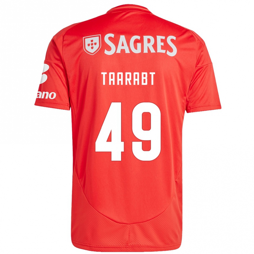 Hombre Fútbol Camiseta Adel Taarabt #49 Rojo Blanco 1ª Equipación 2024/25