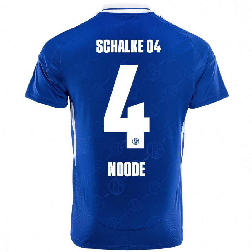 Hombre Fútbol Camiseta Steve Noode #4 Azul Real 1ª Equipación 2024/25