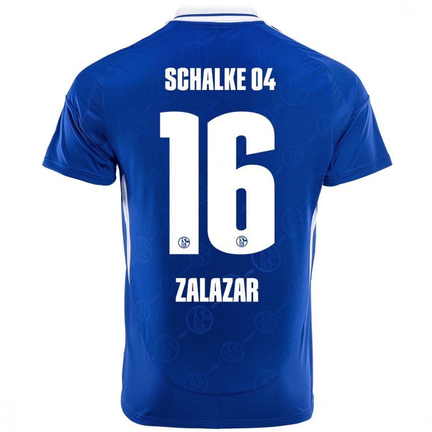 Hombre Fútbol Camiseta Mauro Zalazar #16 Azul Real 1ª Equipación 2024/25