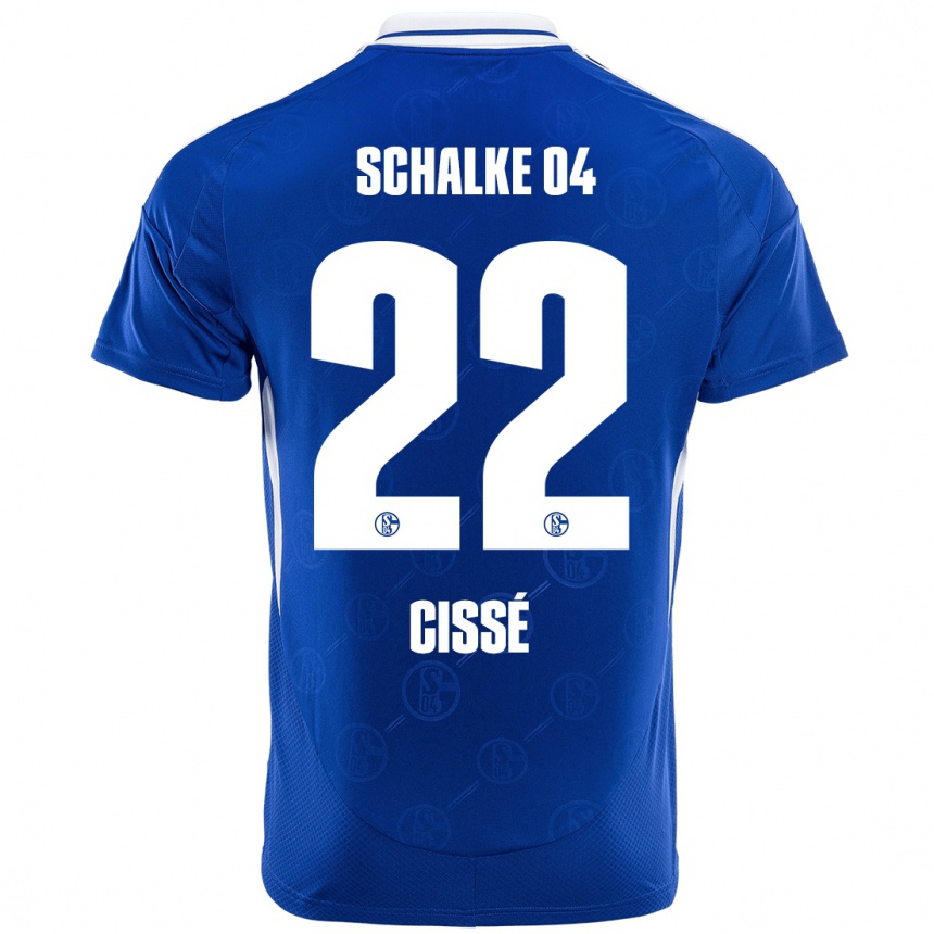 Hombre Fútbol Camiseta Ibrahima Cissé #22 Azul Real 1ª Equipación 2024/25