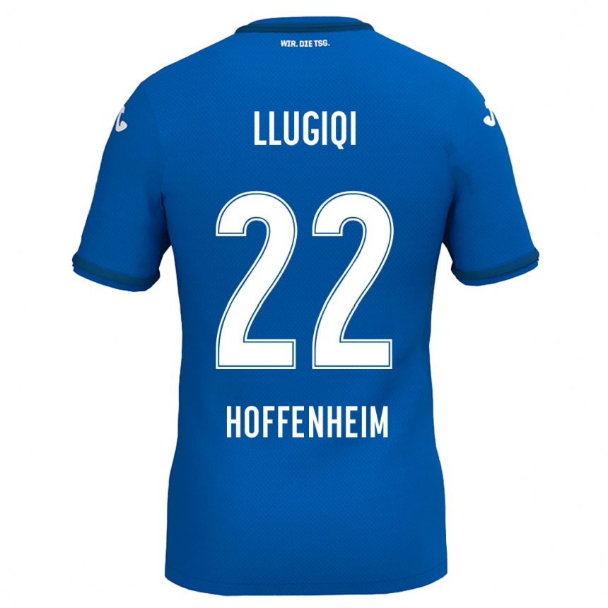 Hombre Fútbol Camiseta Arian Llugiqi #22 Azul Real 1ª Equipación 2024/25