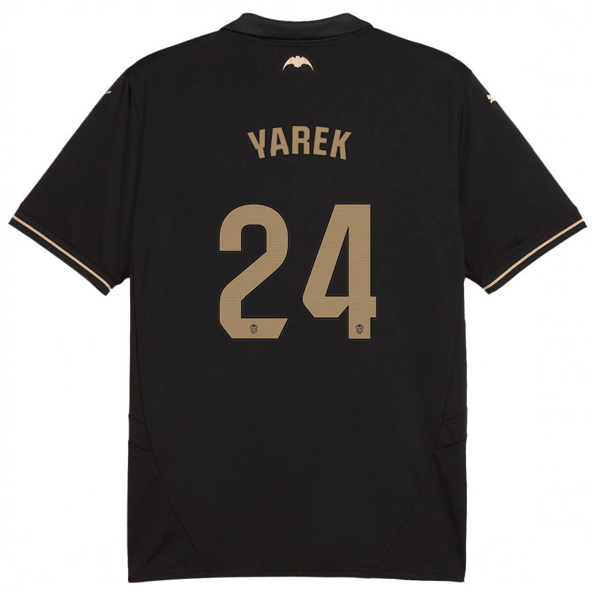 Hombre Fútbol Camiseta Yarek Gasiorowski #24 Negro 2ª Equipación 2024/25