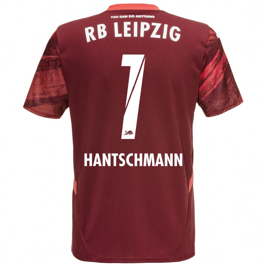 Hombre Fútbol Camiseta Franz Hantschmann #1 Borgoña 2ª Equipación 2024/25