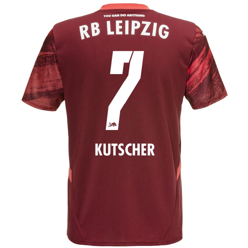 Hombre Fútbol Camiseta Matthes Kutscher #7 Borgoña 2ª Equipación 2024/25