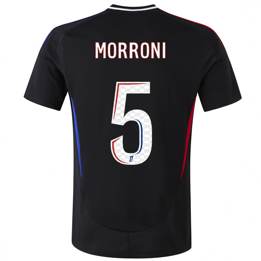 Hombre Fútbol Camiseta Perle Morroni #5 Negro 2ª Equipación 2024/25