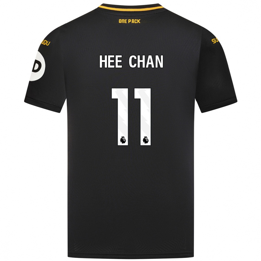 Hombre Fútbol Camiseta Hee-Chan Hwang #11 Negro 2ª Equipación 2024/25