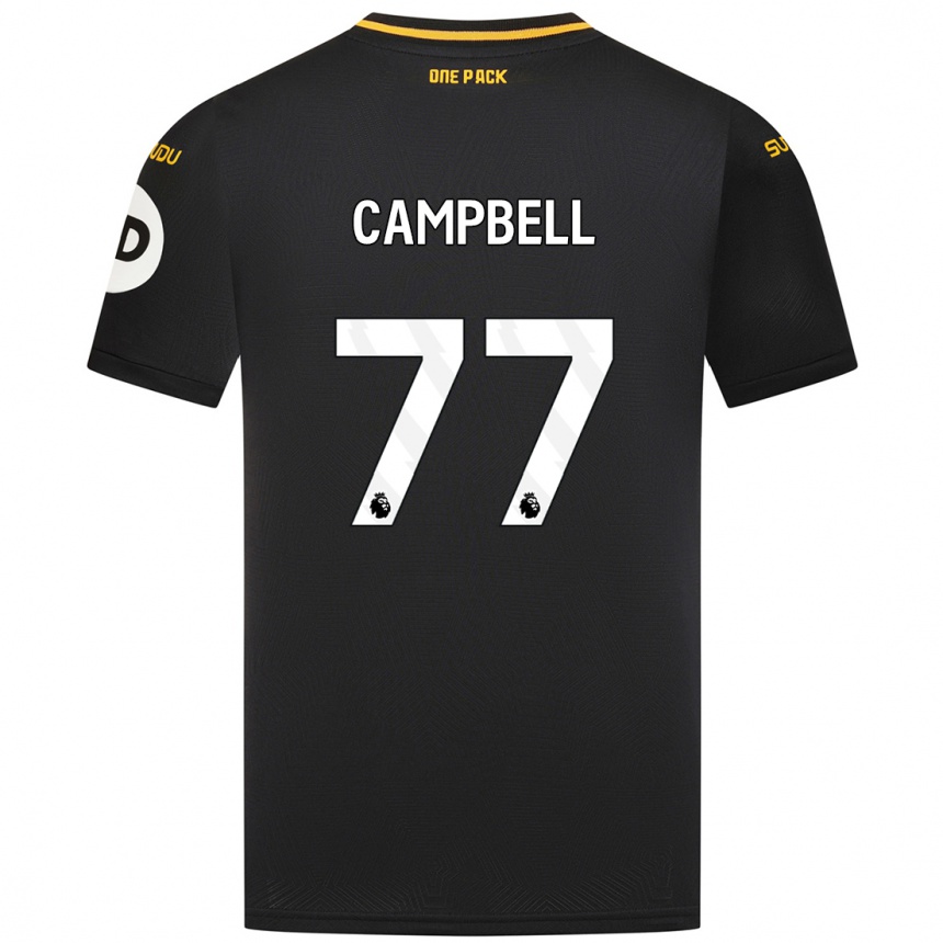 Hombre Fútbol Camiseta Chem Campbell #77 Negro 2ª Equipación 2024/25