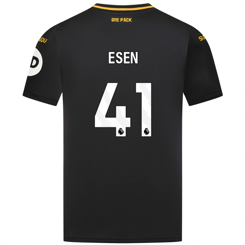 Hombre Fútbol Camiseta Josh Esen #41 Negro 2ª Equipación 2024/25