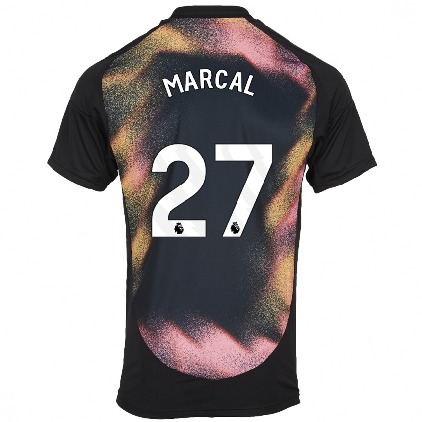 Hombre Fútbol Camiseta Wanya Marçal #27 Negro Blanco 2ª Equipación 2024/25