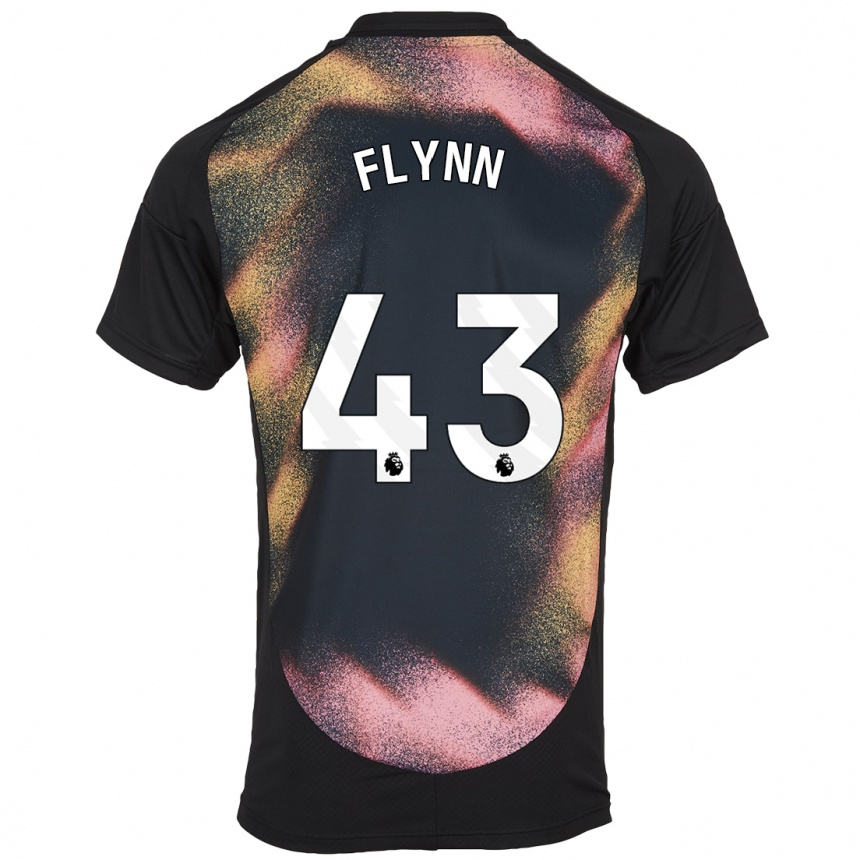 Hombre Fútbol Camiseta Shane Flynn #43 Negro Blanco 2ª Equipación 2024/25