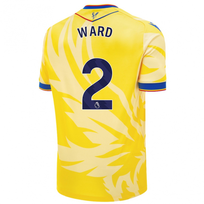 Hombre Fútbol Camiseta Joel Ward #2 Amarillo 2ª Equipación 2024/25