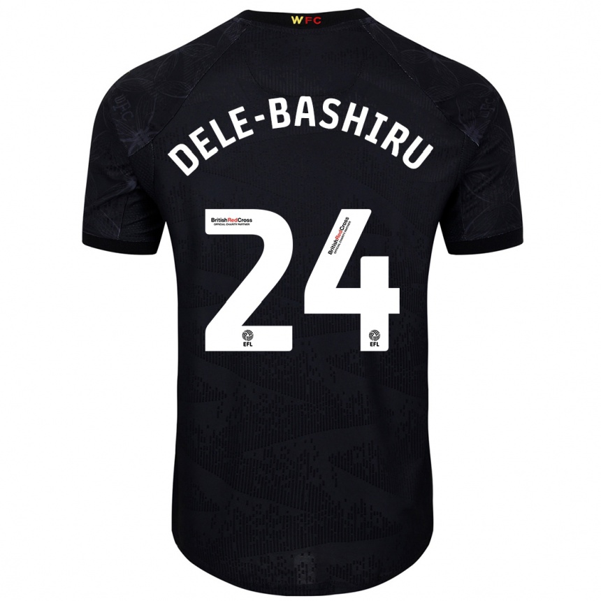 Hombre Fútbol Camiseta Tom Dele-Bashiru #24 Negro Blanco 2ª Equipación 2024/25