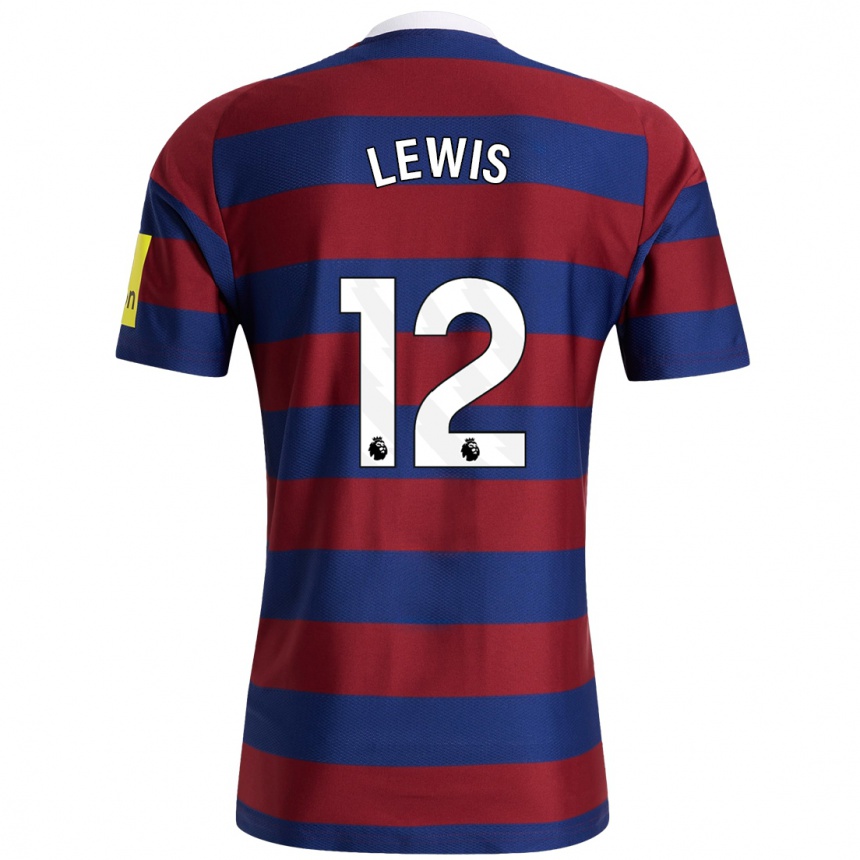 Hombre Fútbol Camiseta Jamal Lewis #12 Burdeos Azul Marino 2ª Equipación 2024/25