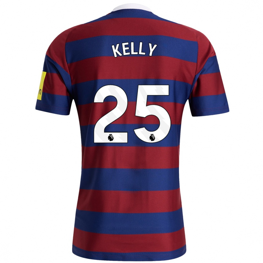 Hombre Fútbol Camiseta Lloyd Kelly #25 Burdeos Azul Marino 2ª Equipación 2024/25