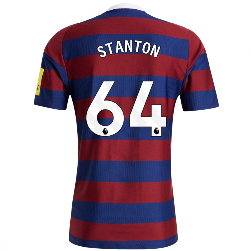 Hombre Fútbol Camiseta Ellis Stanton #64 Burdeos Azul Marino 2ª Equipación 2024/25