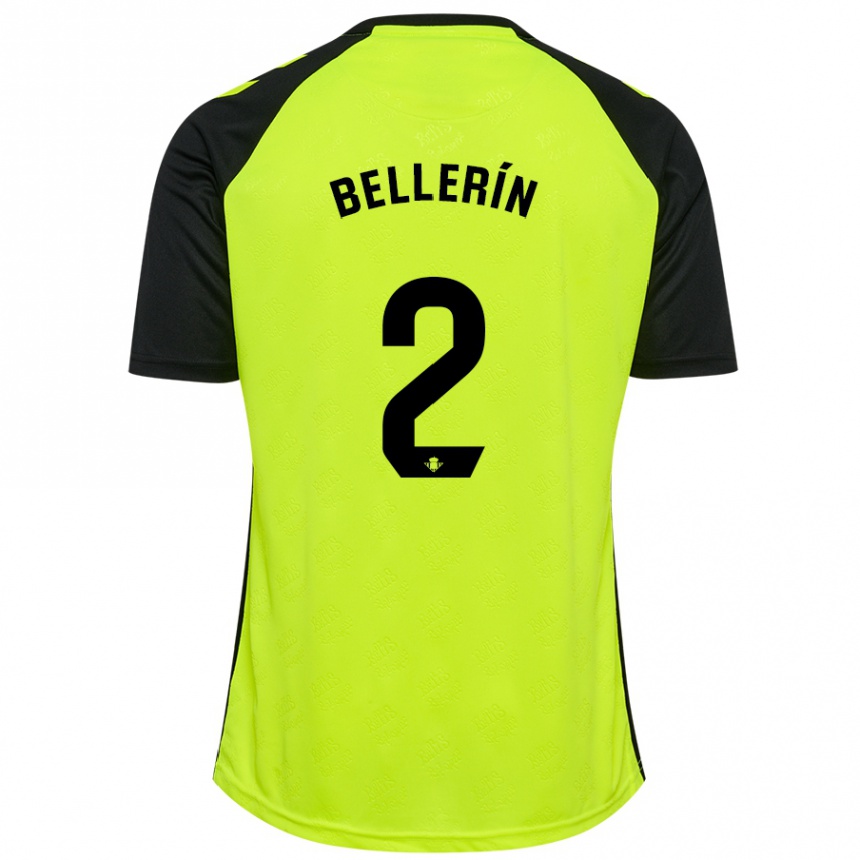 Hombre Fútbol Camiseta Hector Bellerin #2 Amarillo Fluorescente Negro 2ª Equipación 2024/25