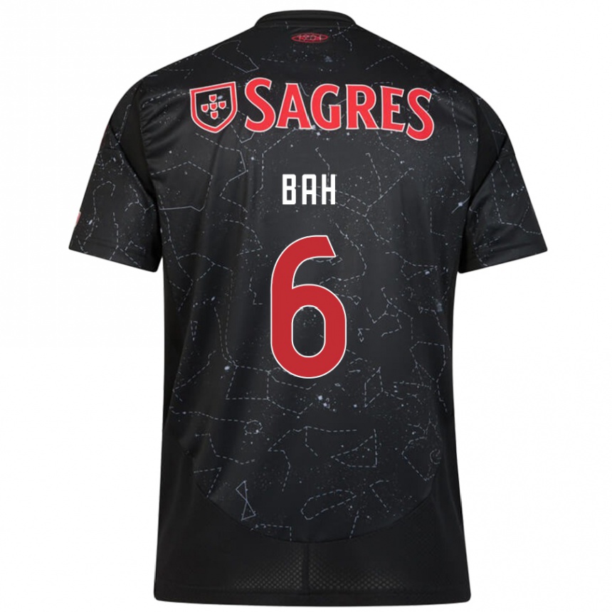 Hombre Fútbol Camiseta Alexander Bah #6 Negro Rojo 2ª Equipación 2024/25