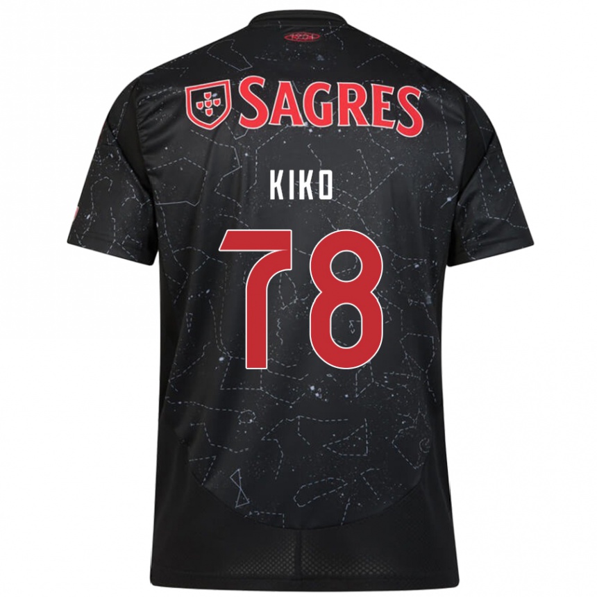 Hombre Fútbol Camiseta Kiko #78 Negro Rojo 2ª Equipación 2024/25