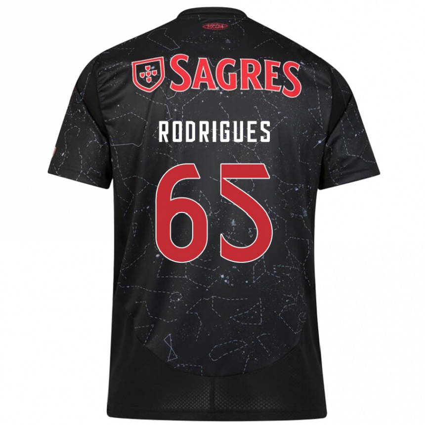 Hombre Fútbol Camiseta Rafael Rodrigues #65 Negro Rojo 2ª Equipación 2024/25