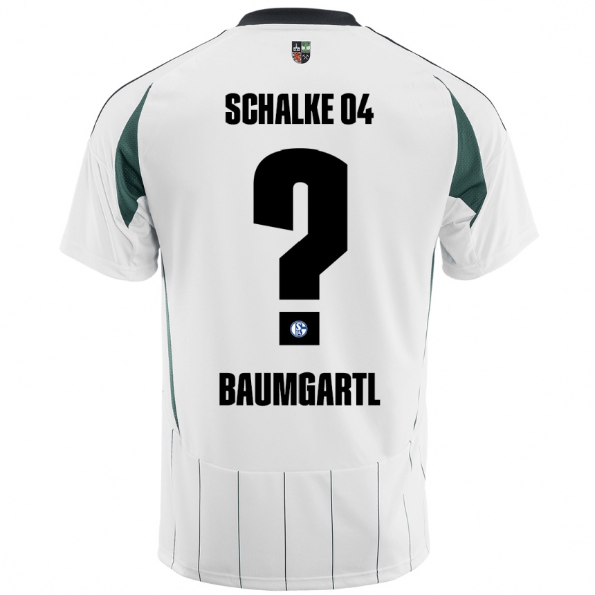 Hombre Fútbol Camiseta Timo Baumgartl #0 Blanco Verde 2ª Equipación 2024/25