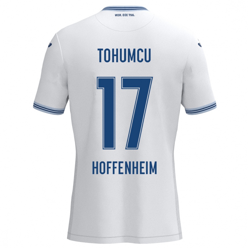 Hombre Fútbol Camiseta Umut Tohumcu #17 Blanco Azul 2ª Equipación 2024/25