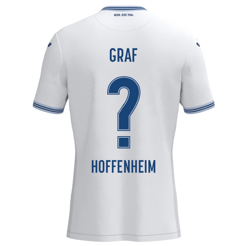 Hombre Fútbol Camiseta Julian Graf #0 Blanco Azul 2ª Equipación 2024/25