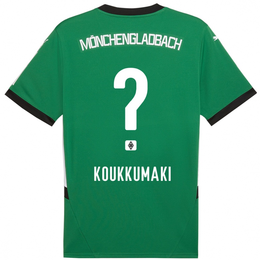 Hombre Fútbol Camiseta Taavi Koukkumäki #0 Verde Blanco 2ª Equipación 2024/25