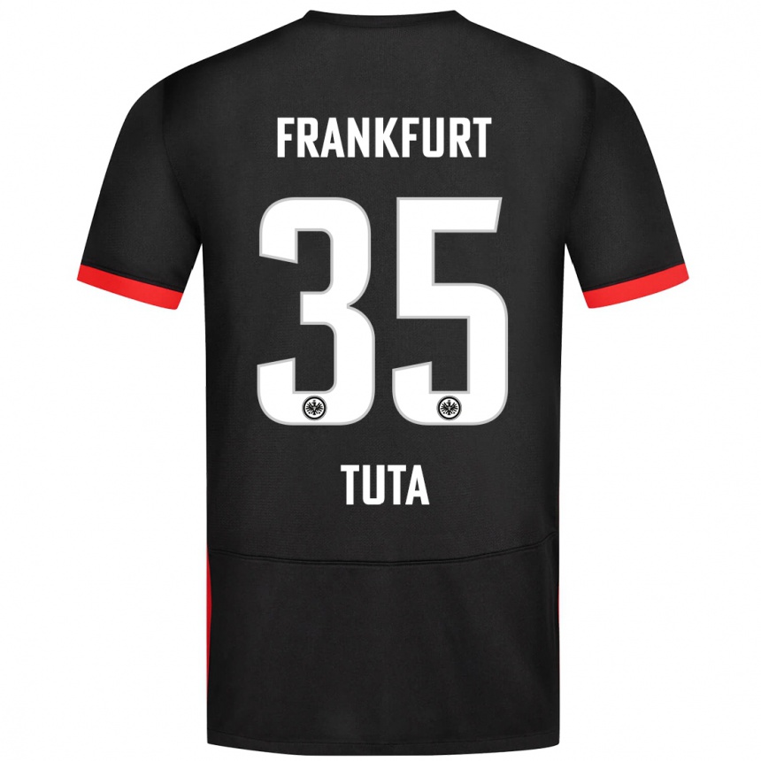 Hombre Fútbol Camiseta Tuta #35 Negro 2ª Equipación 2024/25