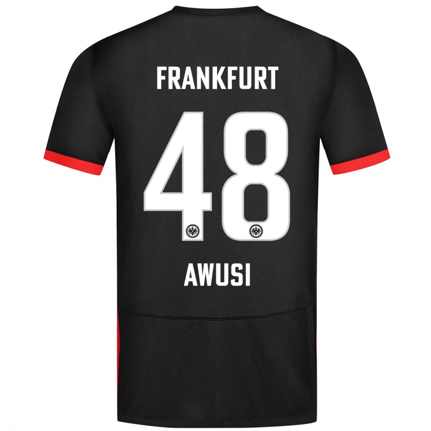 Hombre Fútbol Camiseta Junior Awusi #48 Negro 2ª Equipación 2024/25