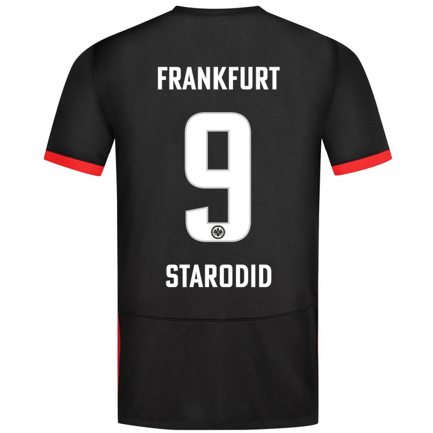 Hombre Fútbol Camiseta Daniel Starodid #9 Negro 2ª Equipación 2024/25